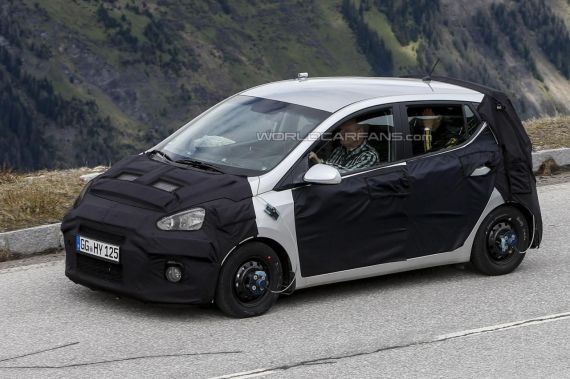 现代i10海外路测照曝光 或法兰克福首发