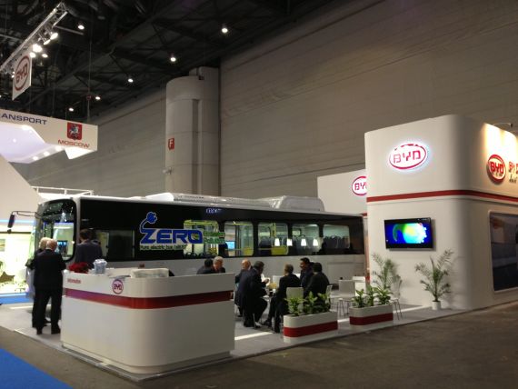 比亚迪K9出席UITP国际公共交通展览会