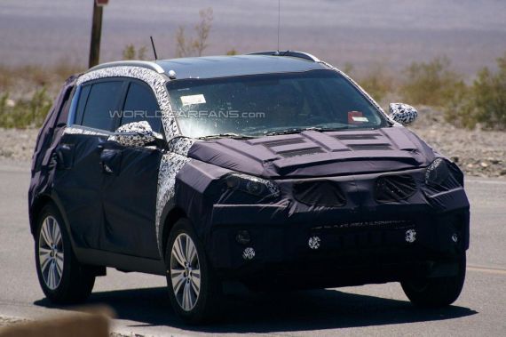 改款起亚狮跑谍照曝光 2015年夏季上市