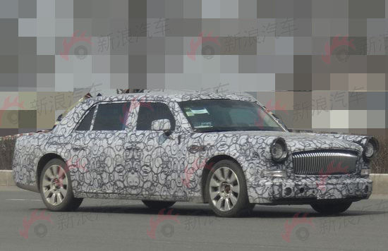 红旗L5民用版测试车曝光 明年面向市场