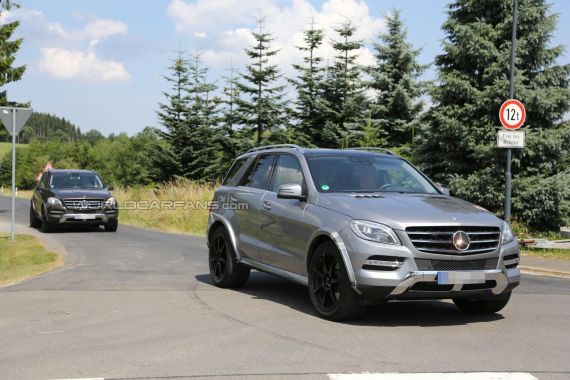 全新奔驰MLC路试谍照曝光 2015年上市