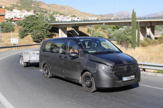 奔驰唯雅诺谍照曝光 或明年初推出