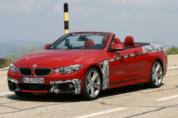 2014全新宝马4系双门敞篷跑车谍照曝光