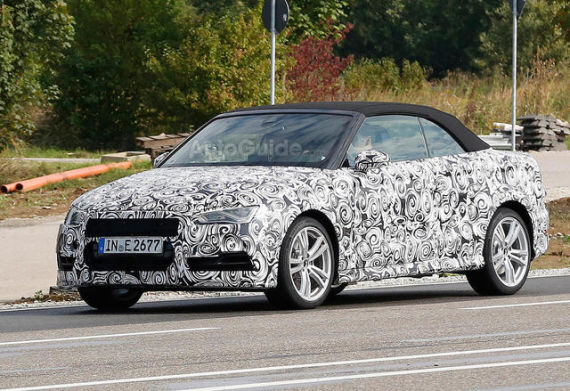 全新奥迪S3高性能敞篷跑车最新测试谍照