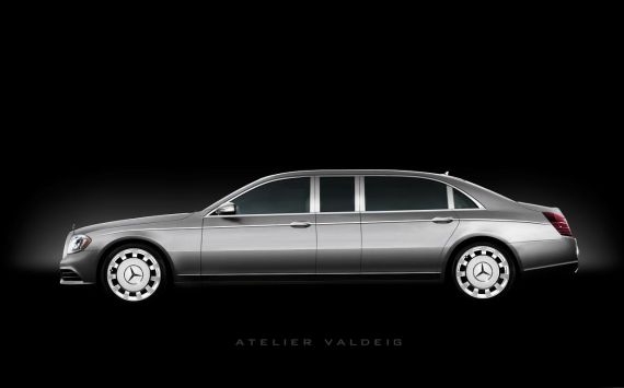 奔驰S级Pullman假想图曝光 明年发布