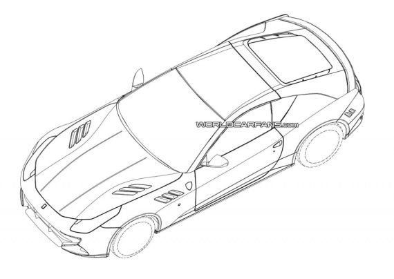 疑似法拉利California换代车型专利图曝光