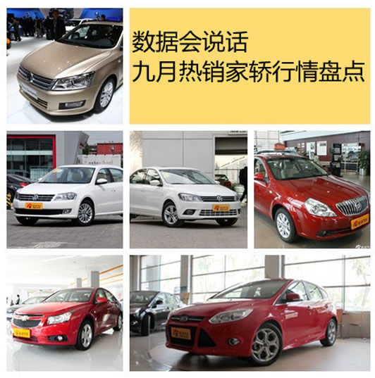 数据会说话 九月热销家轿行情盘点