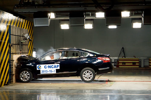 日产新天籁C-NCAP碰撞测试数据揭晓