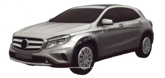 奔驰GLA入门版专利图曝光 2014年上市