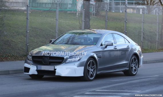 改款奔驰CLS63 AMG最新谍照 明年上市