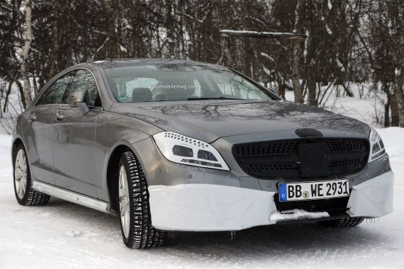 2015款奔驰CLS内饰谍照曝光 配置升级