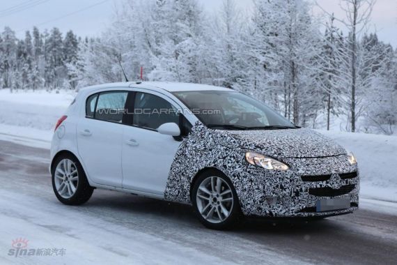欧宝改款Corsa谍照曝光 或亮相巴黎车展