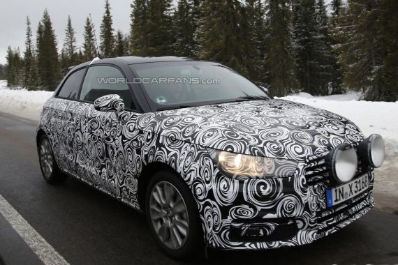 或巴黎车展亮相 奥迪A1小改版雪地路试