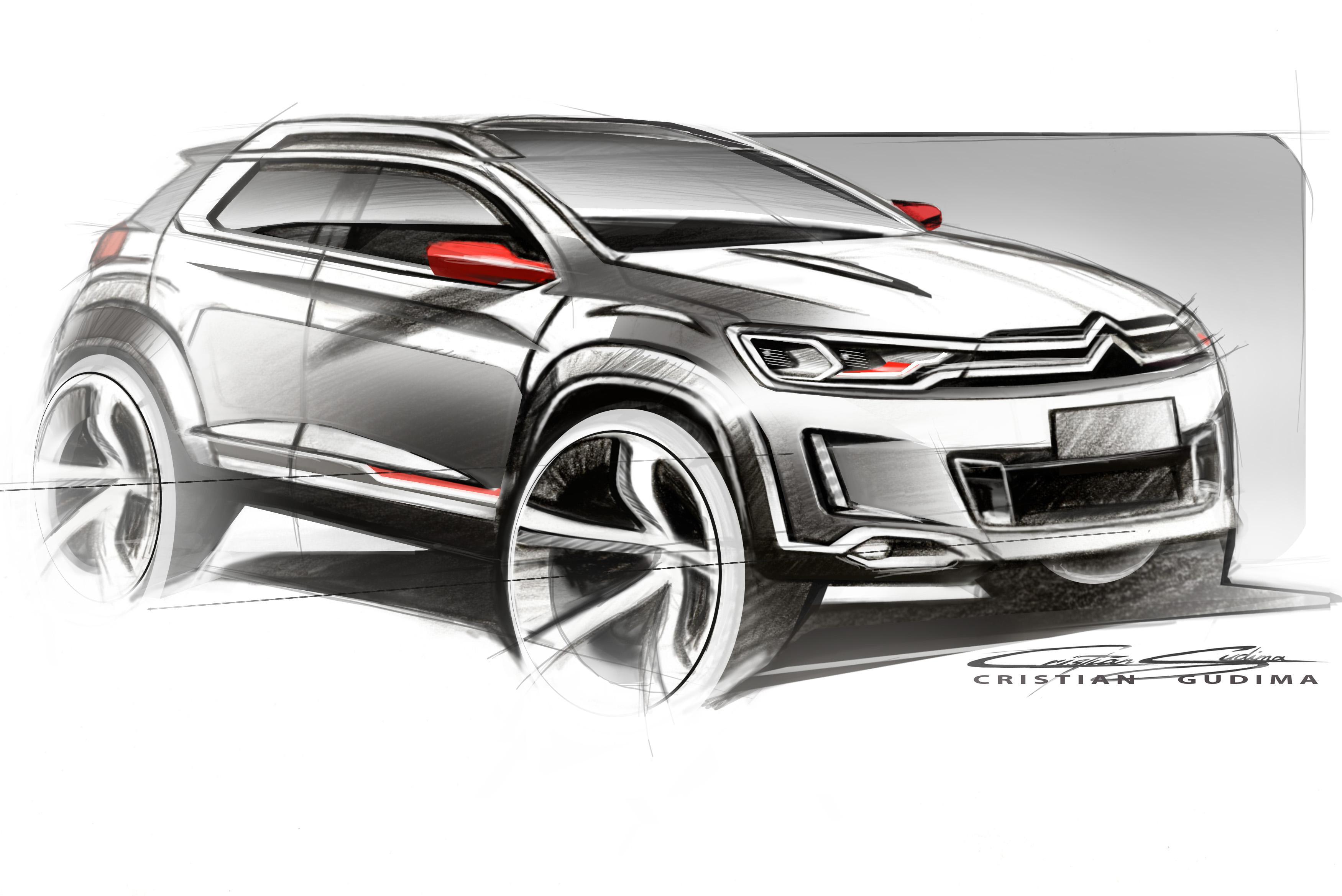 概念车北京亮相 东风雪铁龙首款SUV草图