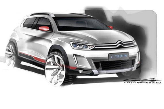 雪铁龙跨界概念车曝光 北京车展将首发