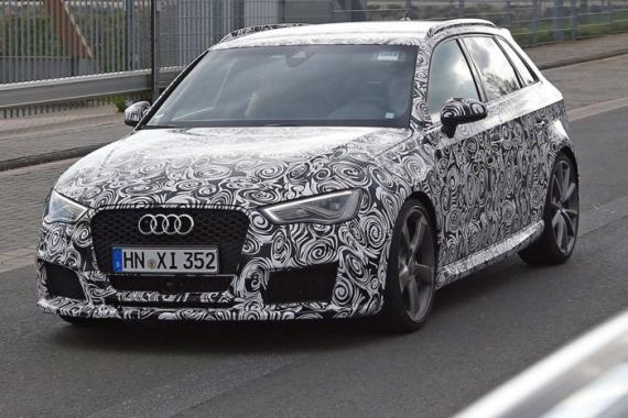 新款奥迪RS3谍照曝光 基于MQB平台研发