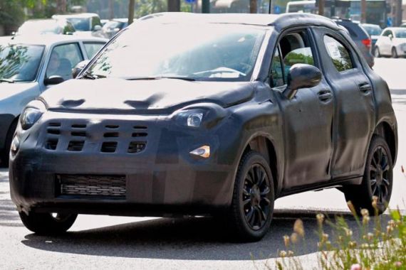 菲亚特500X SUV谍照曝光 或亮相巴黎车展