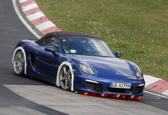 新款保时捷Boxster四缸车型最新测试谍照