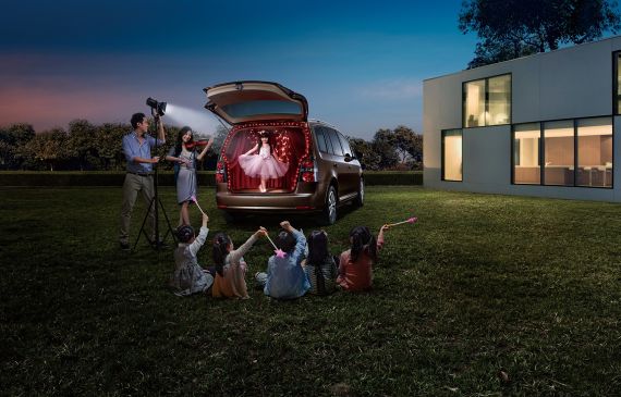 星空下的汽车影院途安为家庭打造新体验