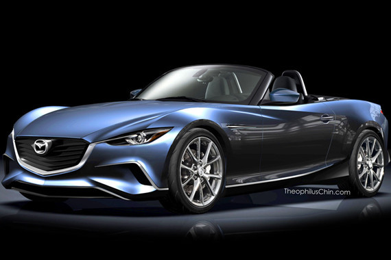 新一代马自达MX-5假想图 更小更轻