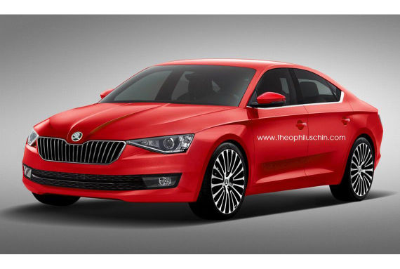 斯柯达四门轿跑假想图曝光 或命名Garde