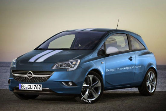 新一代欧宝Corsa假想图曝光 巴黎车展首发