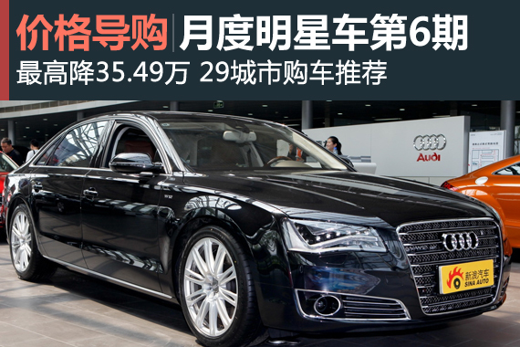 最高降35.49万 29城市月度明星车推荐