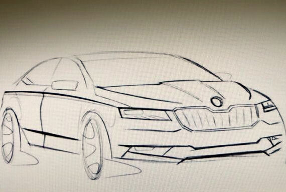 疑似VisionC量产版 2016斯柯达速派草图