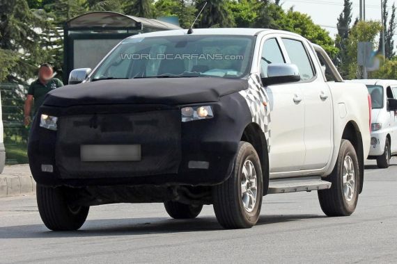 福特改款Ranger皮卡谍照曝光 前脸变化大