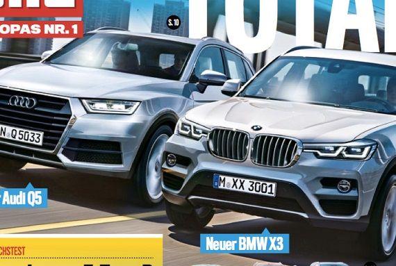 全新第三代宝马X3曝光 将2017年上市