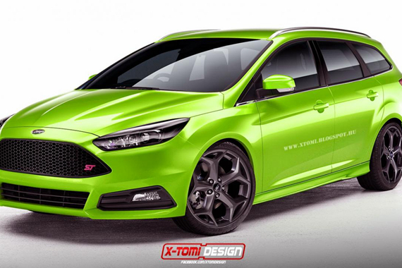 福特福克斯ST三厢版和旅行版假想图曝光