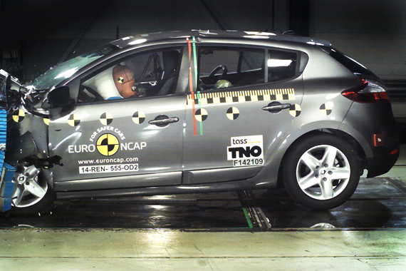 雷诺梅甘娜E-NCAP安全评级仅获三星