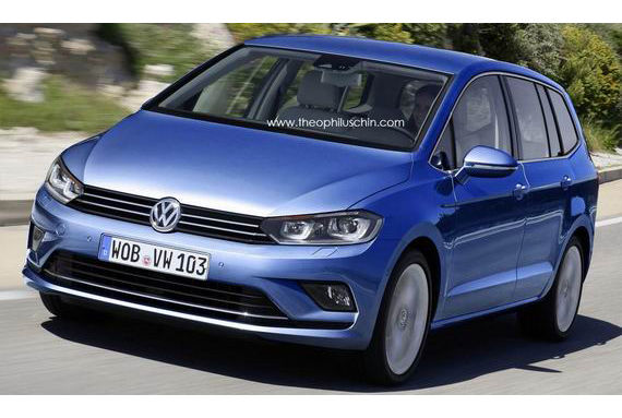 新一代大众途安假想图曝光 基于MQB平台