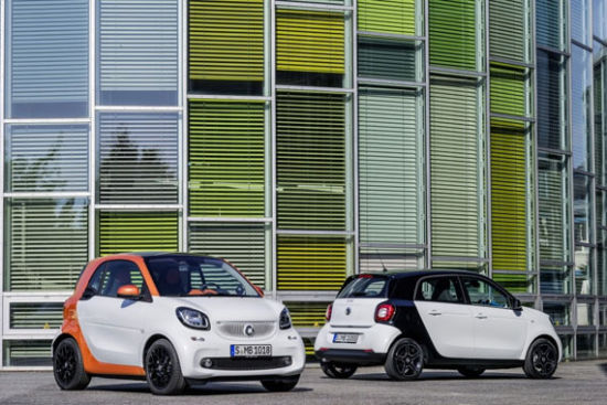 新一代Smart ForTwo和ForFour官图曝光