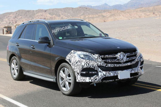 新款奔驰M级路试谍照曝光 2015年上市