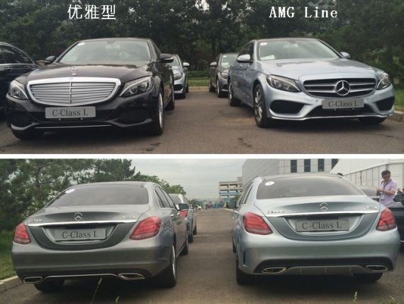 配置差异对比 北京奔驰新款长轴C级谍照