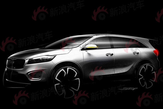 新一代起亚索兰托设计草图曝光 8月首发