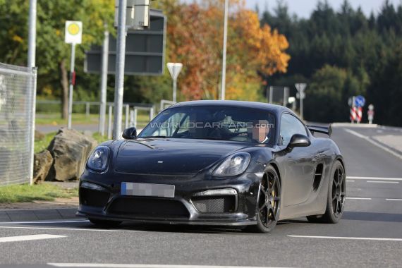 保时捷Cayman GT4谍照曝光 2015年上市 保时捷Cayman GT4谍照曝光 2015年上市