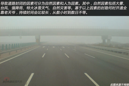 封路的自然因素