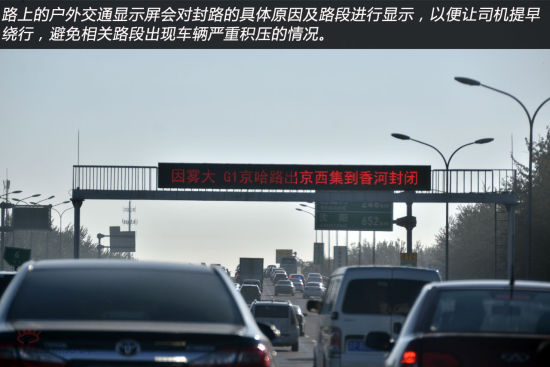 留意观察户外交通显示屏