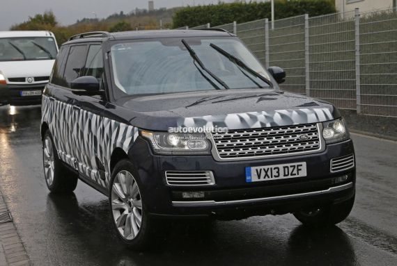 路虎长轴版揽胜SVR车型谍照