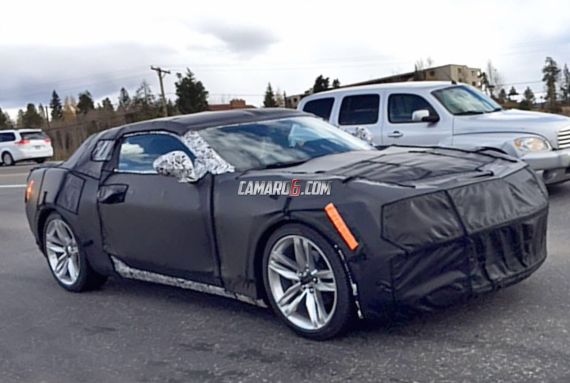 新雪佛兰科迈罗敞篷版谍照