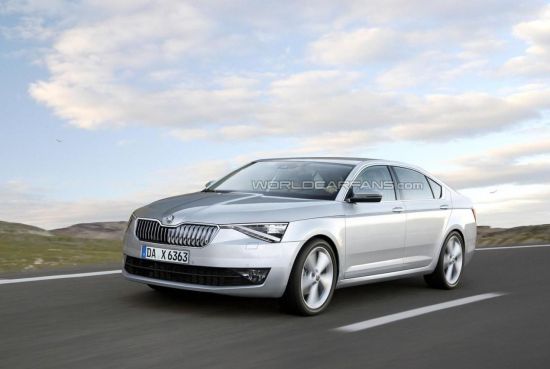 新一代斯柯达速派假想图曝光 明年上市