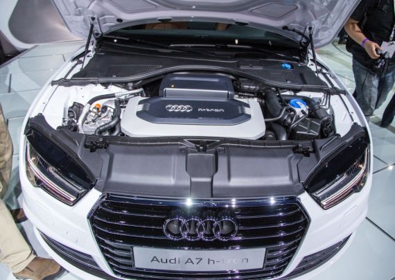 奥迪A7 h-tron亮相 百公里加速7.9秒