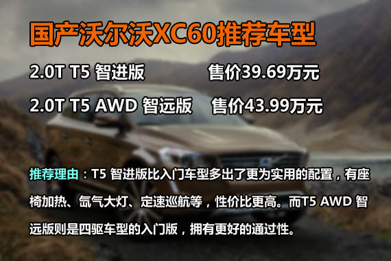 沃尔沃XC60车型推荐