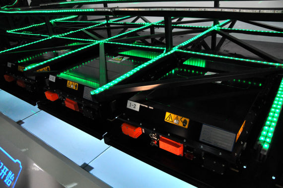 宇通客车电池组模块布置