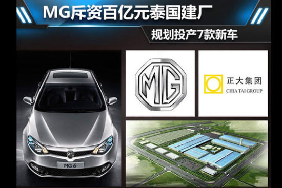 MG斥资百亿元泰国建厂 规划投产7款新车