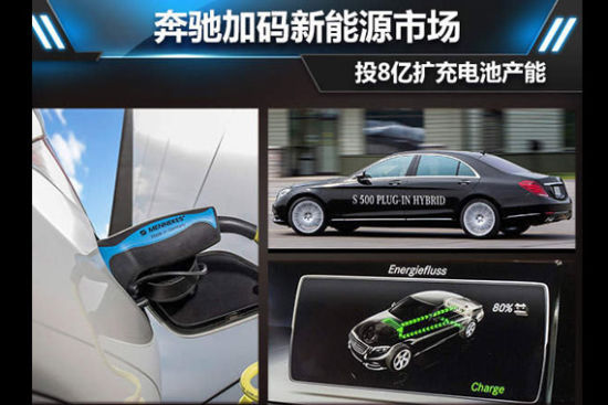 奔驰加码新能源市场 投8亿扩建电池产能