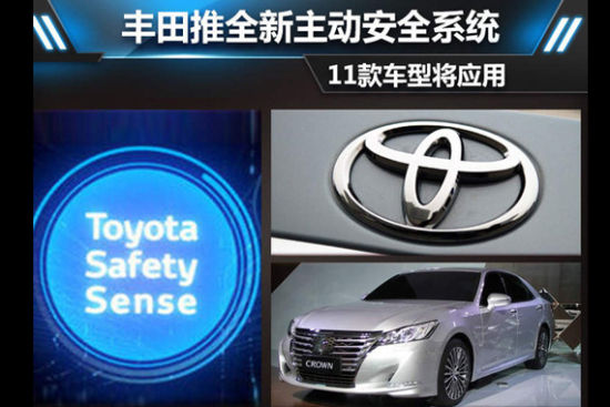 丰田推全新主动安全系统 11款车型将应用