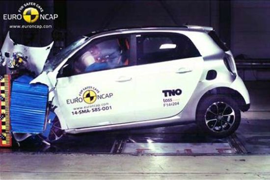 Smart Forfour获Euro-NCAP四星安全评级